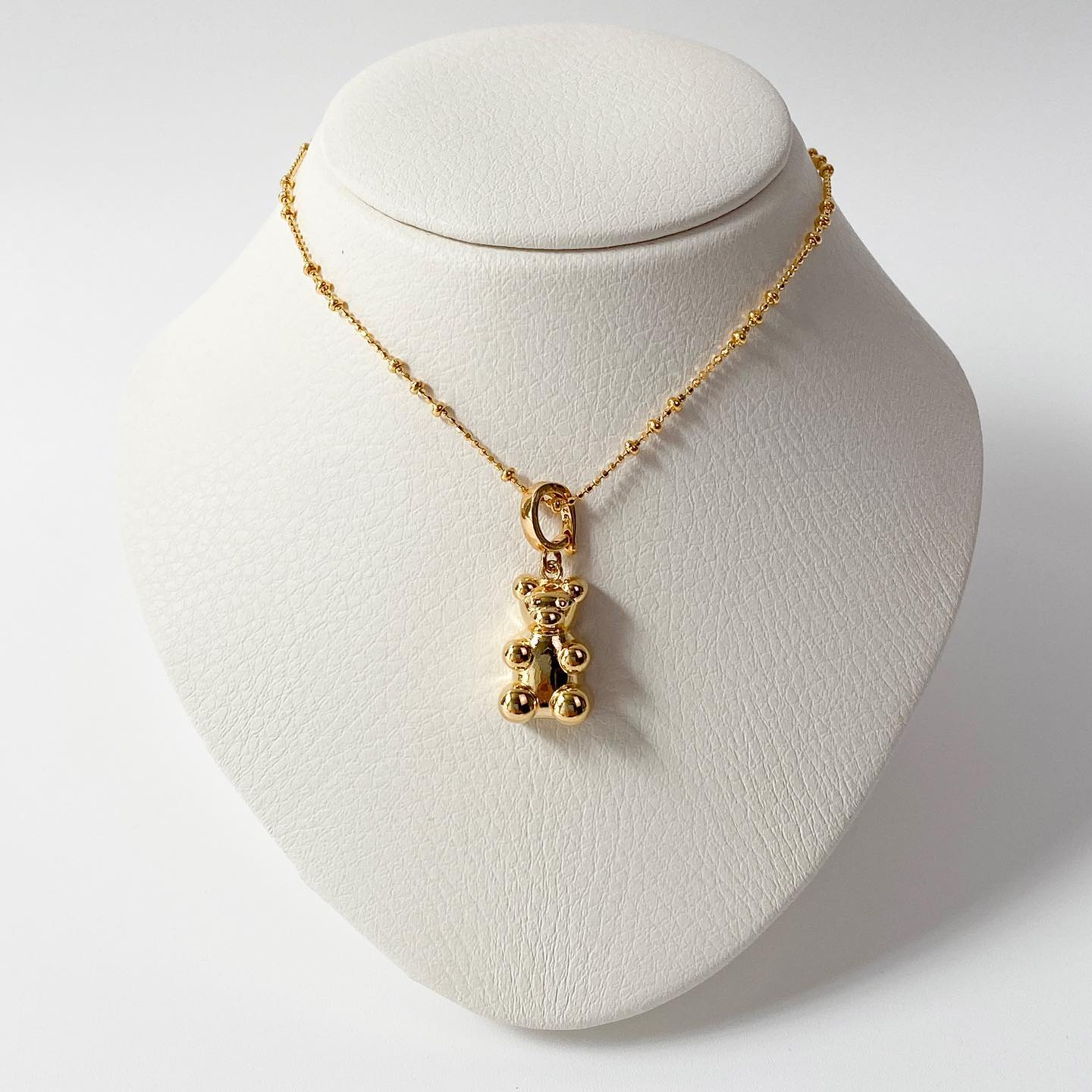 Luxurious Sterling Silver Gummy Bear Pendant