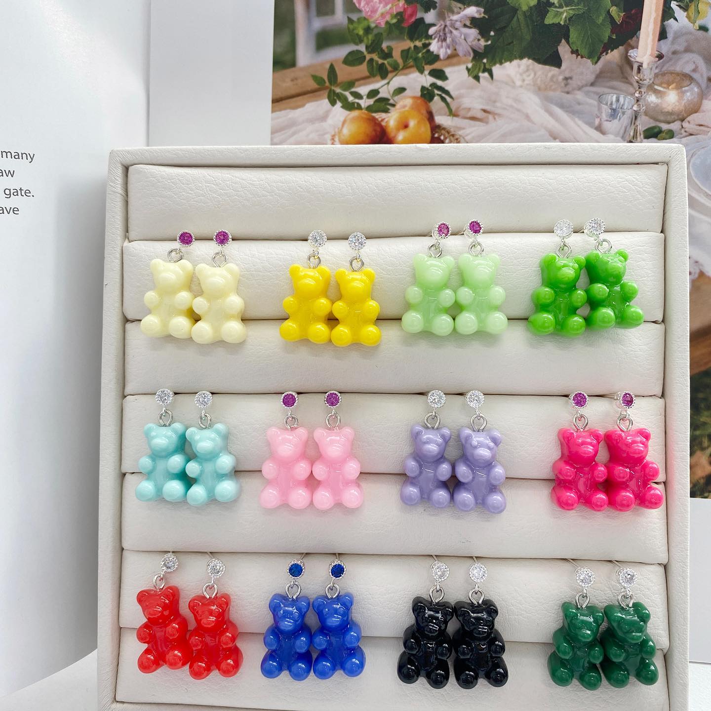 Gummy Bear Pendant in Classic Solid Colors
